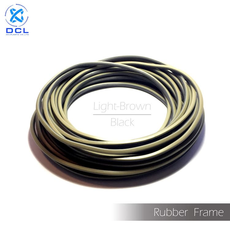 Rubber Sealing for Aluminum Net _Light Brown_Black_